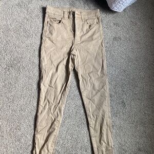 AE Tan Skinny Jeans
